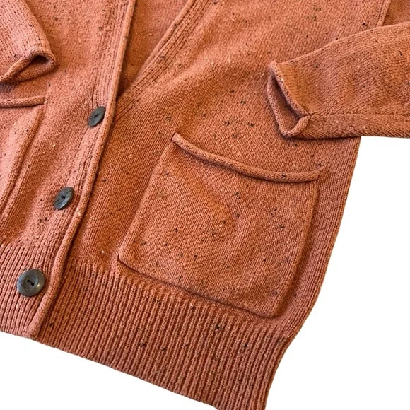 Universal Thread Orange Cozy Knit Donegal Boxy Grandpa Cardigan,‎ XS - Picture 5 of 10